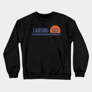 517 Lansing Michigan Area Code Crewneck Sweatshirt